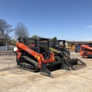 Skid Loader Medium Size w/ Attachments – Rubber Track Skid Loader